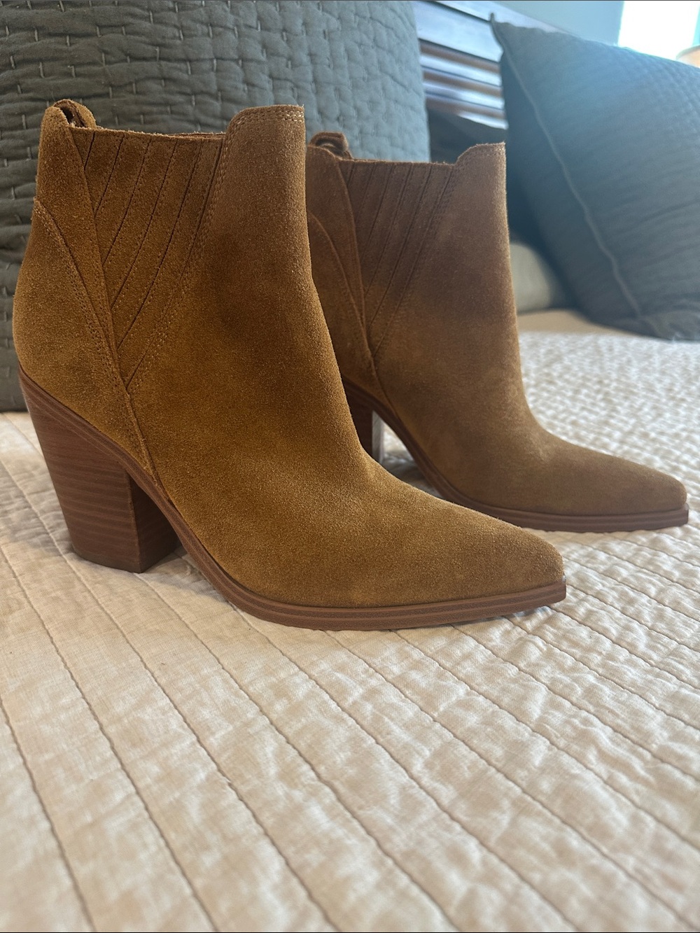 Marc Fisher Brown Suede Women's Ankle Boots